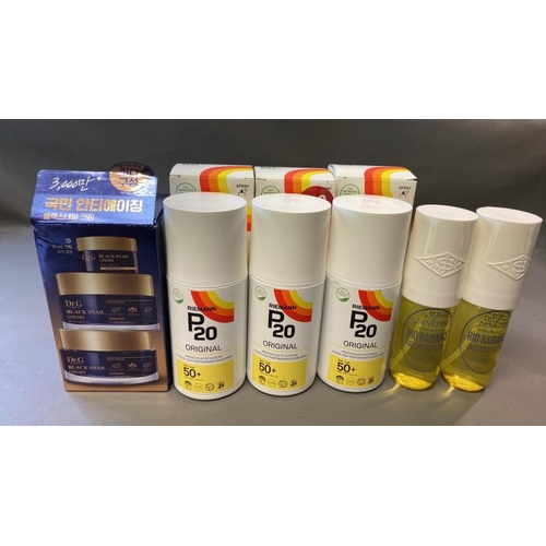 9604 - RIEMANN SPF/UVB 50+ 3X -PARTIALLY USED + RIO RADIANCE FRAGRANCE 2X + DR G BLACK SNAIL CREAM / BRAND ... 