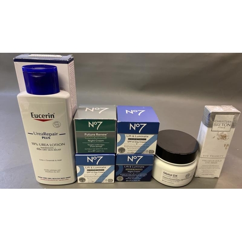 9607 - EUCERIN UREA REPAIR PLUS 250ML + CHRISTIAN BRETON EYE MASK 15ML + LOREAL METAL DX MASQUE 250ML + N7 ... 