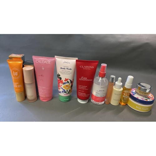 9610 - CAUDALIE SHOWER GEL + CLARINS AROMA ENERGIZING MELTING BODY LOTION + JOULES BODY WASH 200ML + JOULES... 