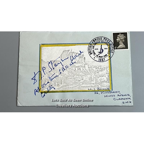 11 - Nine mixed commemorative first day covers of Colditz Oflag IVc and others signed by various prisoner... 