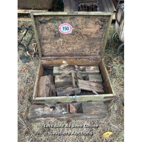 150 - Carpenters tool box and planers / Please bring equipment and labour to assist with removal of all lo... 