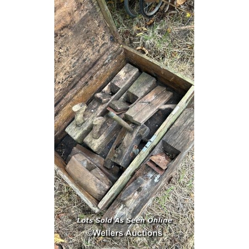 150 - Carpenters tool box and planers / Please bring equipment and labour to assist with removal of all lo... 