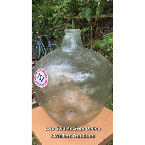 157 - Carboy, 55cm (h) / Please bring equipment and labour to assist with removal of all lots. All lots ar... 