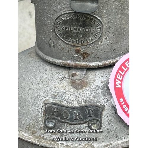 174 - Port side ships lantern / Please bring equipment and labour to assist with removal of all lots. All ... 