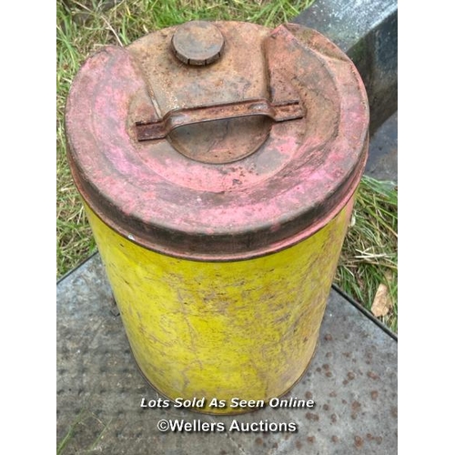 201 - Vintage shell oil can, 50cm (h) / Please bring equipment and labour to assist with removal of all lo... 