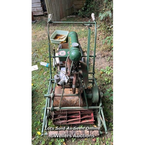 212 - Vintage Atco motorised pushmower / Please bring equipment and labour to assist with removal of all l... 