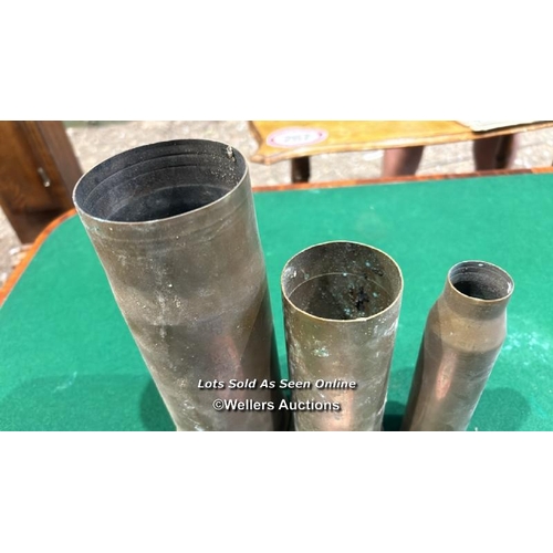 345 - Three post-war shells incl. 1959, 1978 and one other, tallest 23cm (h)  / Please bring equipment and... 