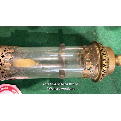 347 - A GNR railway lamp, 37cm (h) / Please bring equipment and labour to assist with removal of all lots.... 