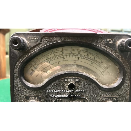 350 - A universal AVO meter / Please bring equipment and labour to assist with removal of all lots. All lo... 