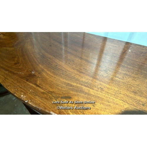 405 - A Georgian mahogany console table, 75cm (h) x 103cm (w) x 47cm (d) / Please bring equipment and labo... 