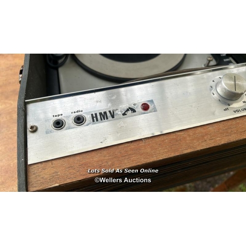 442 - HMV stereo, untested / Please bring equipment and labour to assist with removal of all lots. All lot... 