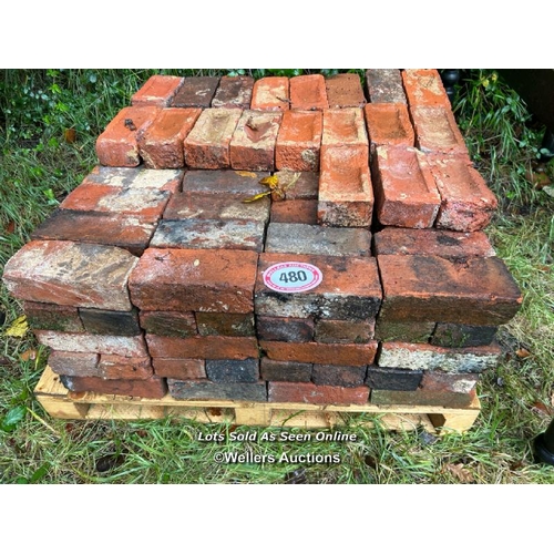 480 - x180 Georgian soft red bricks (no lifting equipment on site, buyer must be prepared with suitable la... 