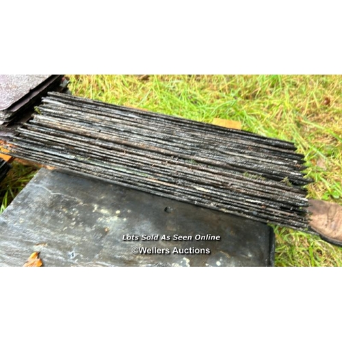 481 - Approx. x100 roofing slates (no lifting equipment on site, buyer must be prepared with suitable labo... 