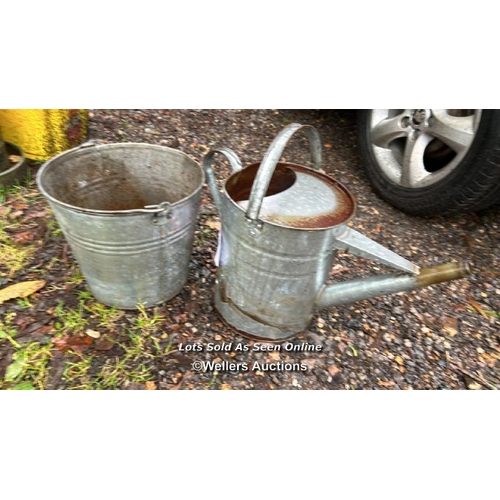 495 - Two galvanised planters / Please bring equipment and labour to assist with removal of all lots. All ... 