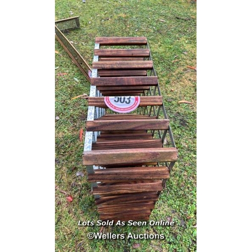 503 - Thirty-six bottle wine rack / Please bring equipment and labour to assist with removal of all lots. ... 