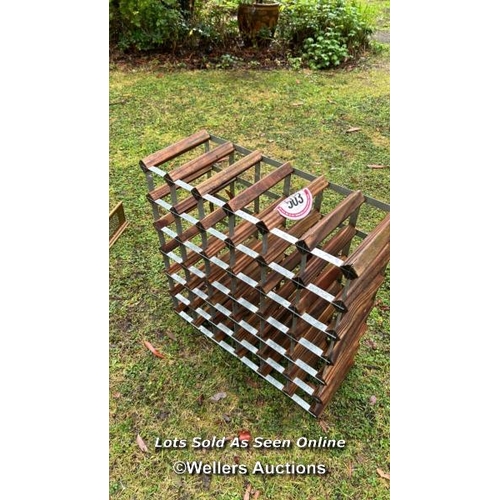 503 - Thirty-six bottle wine rack / Please bring equipment and labour to assist with removal of all lots. ... 