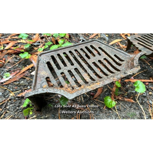 512 - A pair of cast iron firegrates / Please bring equipment and labour to assist with removal of all lot... 