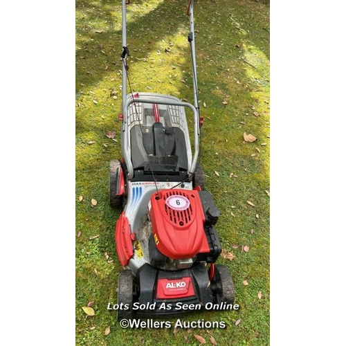 6 - Al-Ko highline 46.8 sf-a petrol lawn mower / Please bring equipment and labour to assist with remova... 