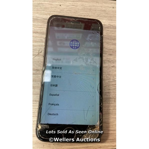 9068 - APPLE IPHONE 8 / A1905 / 64GB / I-CLOUD LOCKED / SERIAL NO. FFMVD8BBJC67 / SEE IMAGES / DAMAGE SCREE... 