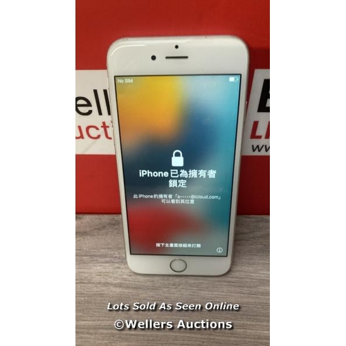 9116 - APPLE IPHONE 6S / A1688 / 16GB / I-CLOUD LOCKED / SERIAL NO. F4GQD0XAGRY6 / SEE IMAGES