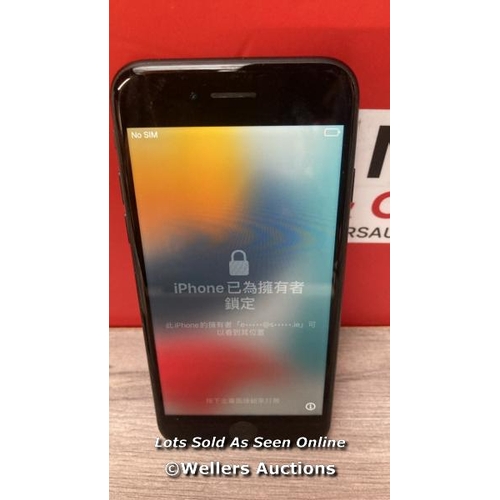 9153 - APPLE IPHONE 7 / A1660 / 32GB / I-CLOUD LOCKED / SERIAL NO. F17VJ2MXHG6W / SEE IMAGES