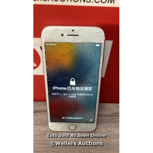 9189 - APPLE IPHONE 7 / A1778 / 128GB / I-CLOUD LOCKED / SERIAL NO. DX3TX03MHG7N / SEE IMAGES  /DAMAGED SCR... 