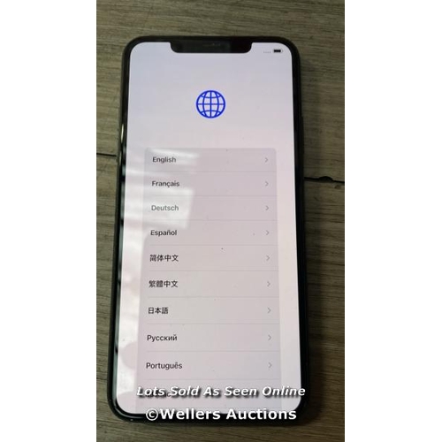 9237 - APPLE IPHONE 11 PRO MAX / A2218 / 64GB / I-CLOUD LOCKED / SERIAL NO. F2LZKW4EN70W / SEE IMAGES