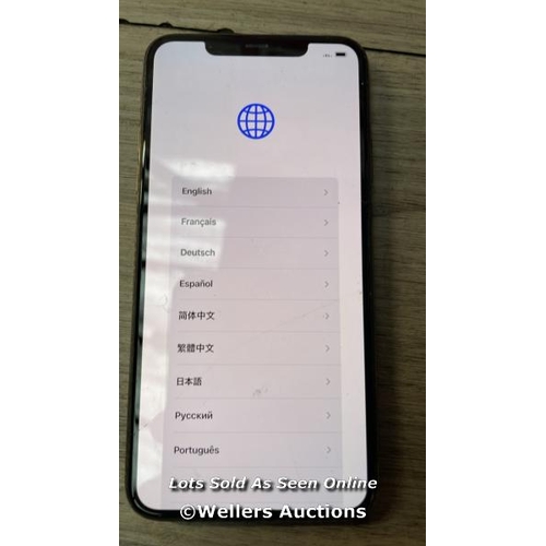 9240 - APPLE IPHONE 11 PRO MAX / A2161 / 256GB / I-CLOUD LOCKED / SERIAL NO. F2LCCCDTN70K / SEE IMAGES