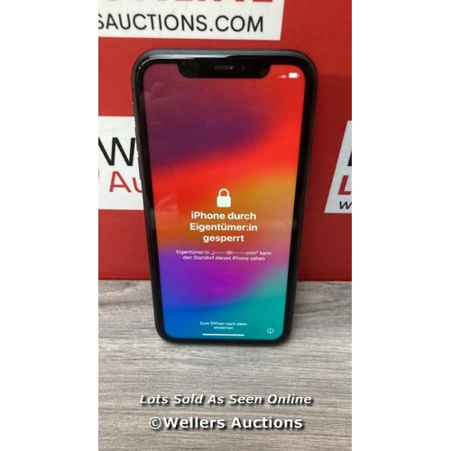 9278 - APPLE IPHONE 11 / A2221 / 64GB / I-CLOUD LOCKED / SERIAL NO. DX4F94Q6N735 / SEE IMAGES