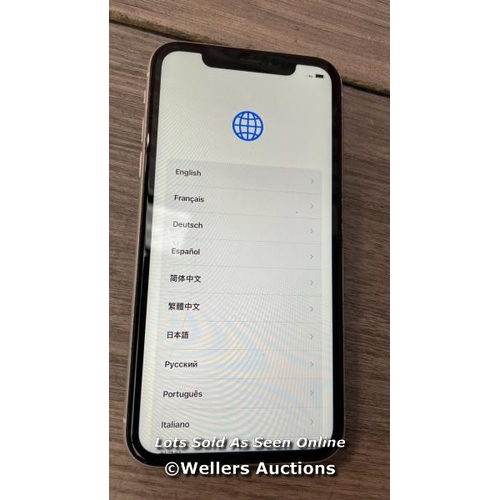 9290 - APPLE IPHONE XR / A2105 / 64GB / I-CLOUD LOCKED / SERIAL NO. DX4Z2G10KXK2 / SEE IMAGES