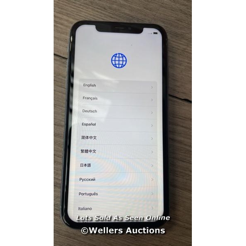 9292 - APPLE IPHONE XR / A2105 / 64GB / I-CLOUD LOCKED / SERIAL NO. F17XM1WEKXK7 / SEE IMAGES / DAMAGED REA... 