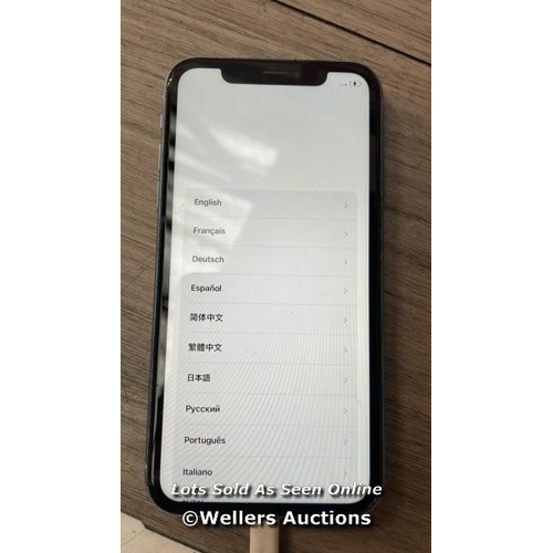 9293 - APPLE IPHONE XR / A2105 / 64GB / I-CLOUD LOCKED / SERIAL NO. GQTCV01DKXK7 / SEE IMAGES