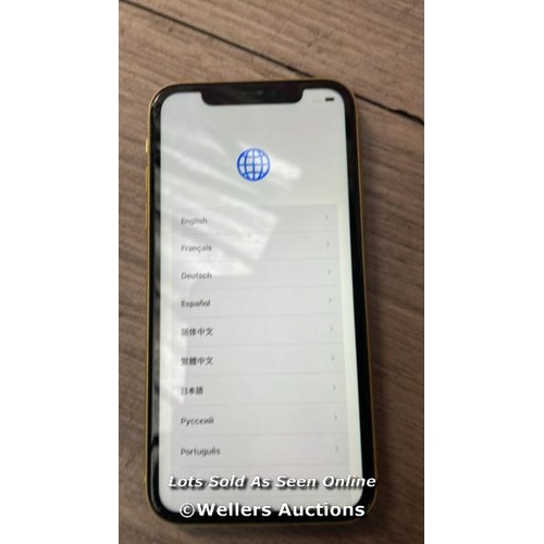 9296 - APPLE IPHONE 11 / A2221 / 64GB / I-CLOUD LOCKED / SERIAL NO. F4GZJ361N738 / SEE IMAGES