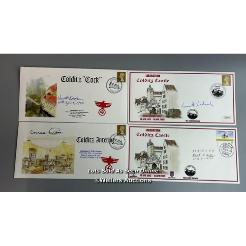 12 - Thirty seven mixed commemorative first day covers of Colditz Oflag IVc, thirty four of which are sig... 