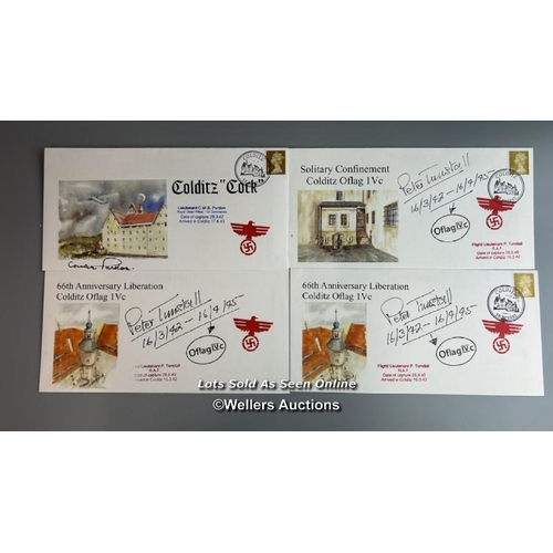 12 - Thirty seven mixed commemorative first day covers of Colditz Oflag IVc, thirty four of which are sig... 