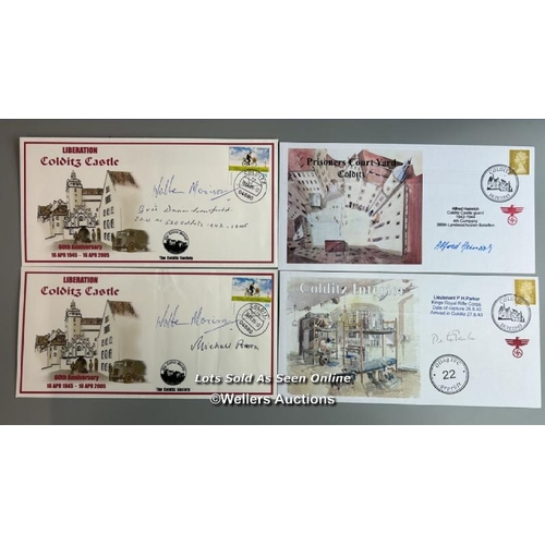 12 - Thirty seven mixed commemorative first day covers of Colditz Oflag IVc, thirty four of which are sig... 