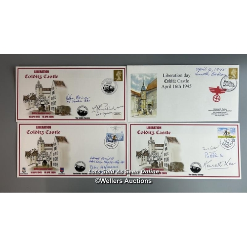 12 - Thirty seven mixed commemorative first day covers of Colditz Oflag IVc, thirty four of which are sig... 