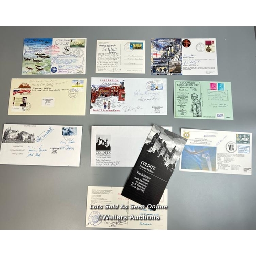 13 - Ten mixed WW2 commemorative first day covers of Colditz Oflag IVc, Commando Association Day 1971, St... 