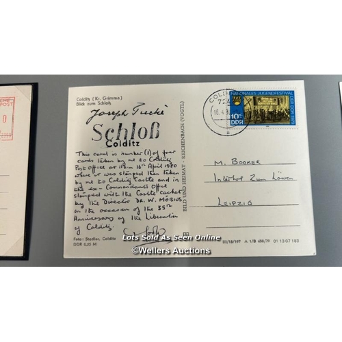 14 - Ten mixed post-war commemorative postcards of Colditz Oflag IVc from Michael Booker and Phillip Crou... 