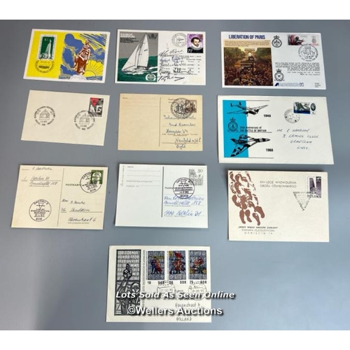 28 - Ten mixed commemorative first day covers and lettersheets of various WW2 events including 