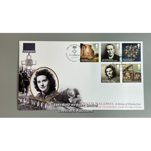 32 - Signed and sealed envelope by Odette Hallowes (Odette Sansom during WW2) to Michael Booker and two c... 