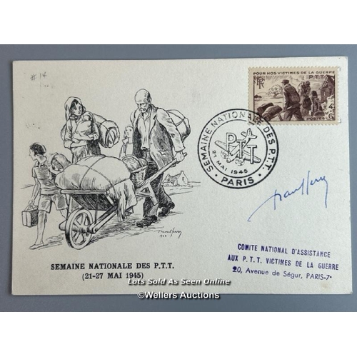 34 - Ten mixed commemorative first day covers and lettersheets relating to WW2. This lot includes French ... 