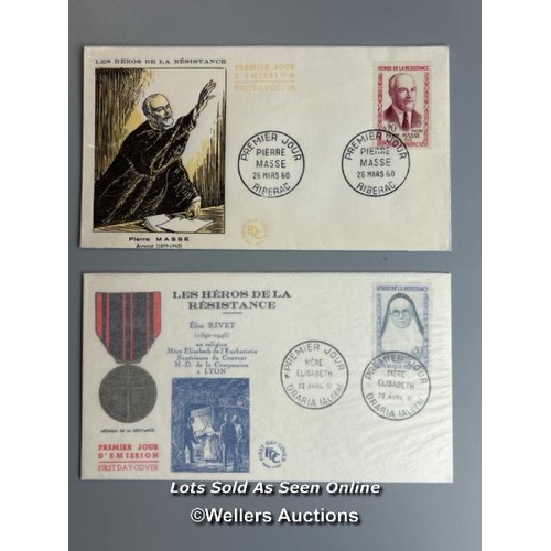 35 - Ten mixed unsigned commemorative first day covers and lettersheets relating to WW2. This lot include... 