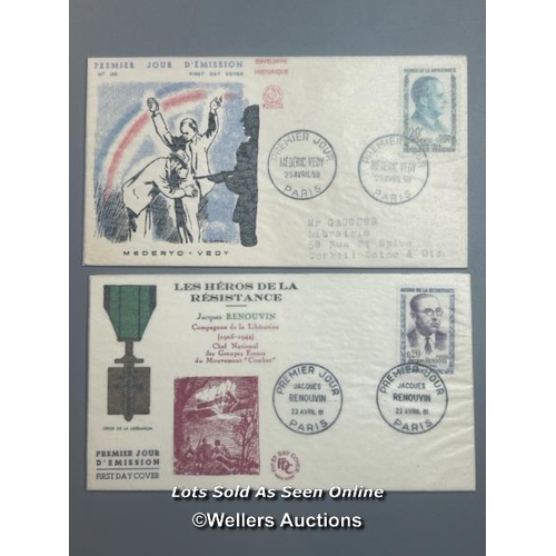 36 - Ten mixed unsigned commemorative first day covers and lettersheets relating to WW2. This lot include... 