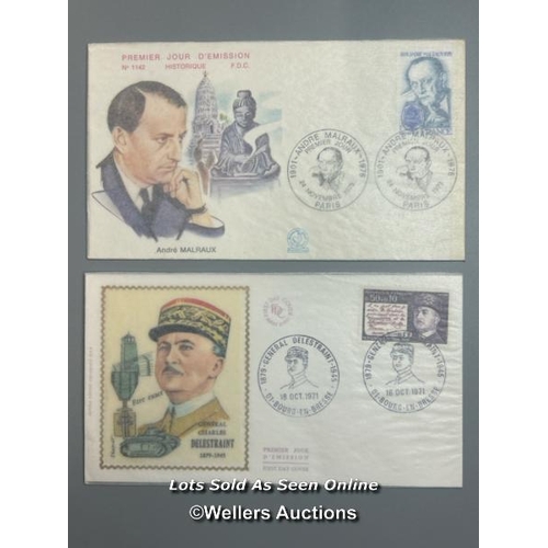 36 - Ten mixed unsigned commemorative first day covers and lettersheets relating to WW2. This lot include... 