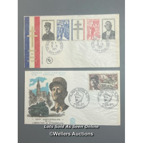 36 - Ten mixed unsigned commemorative first day covers and lettersheets relating to WW2. This lot include... 