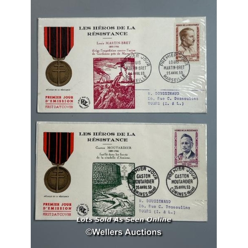 36 - Ten mixed unsigned commemorative first day covers and lettersheets relating to WW2. This lot include... 