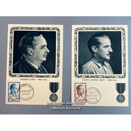 37 - Ten mixed unsigned commemorative first day covers, lettersheets and postcards relating to WW2. This ... 