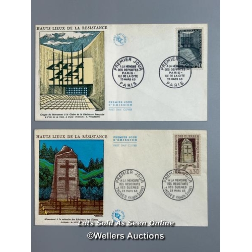 37 - Ten mixed unsigned commemorative first day covers, lettersheets and postcards relating to WW2. This ... 