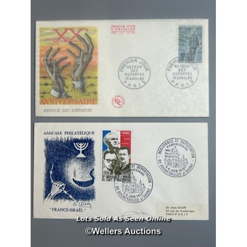 37 - Ten mixed unsigned commemorative first day covers, lettersheets and postcards relating to WW2. This ... 